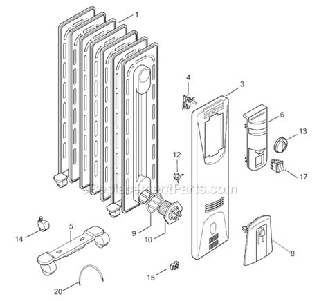 delonghi gas heater spare parts